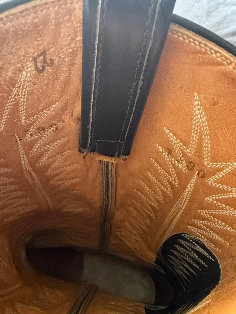 VTG 70’s Tony Lama Black Label Western Cowboy Boots 10B MultiRow Stitch USA Made